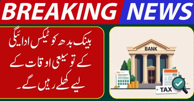 Banks to Operate Late on December 31 to Facilitate Tax Payments