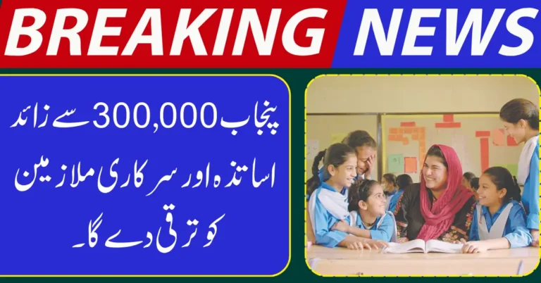 Punjab Government Announces Major Promotion Drive for Teachers and Public Employees