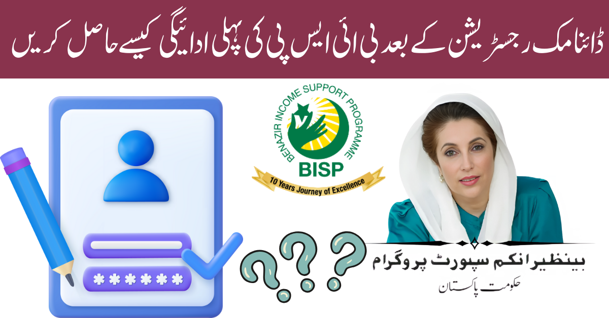 Receive First BISP Payment After Dynamic Registration